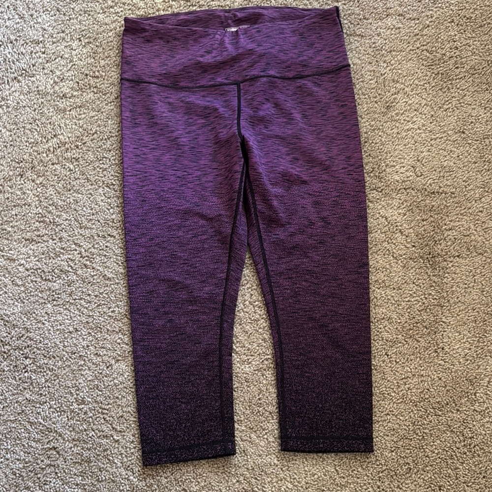 Kirkland Signature Purple Leggings with Wide Waistband